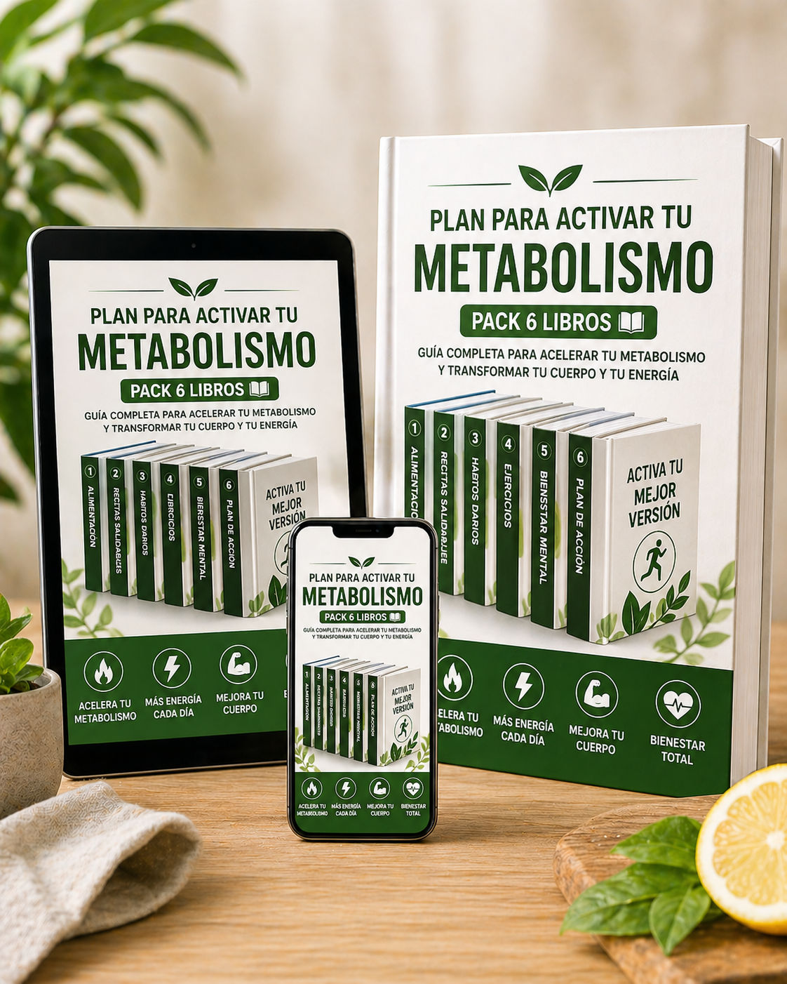 Plan Para Activar Tu Metabolismo (Pack 6 Libros)