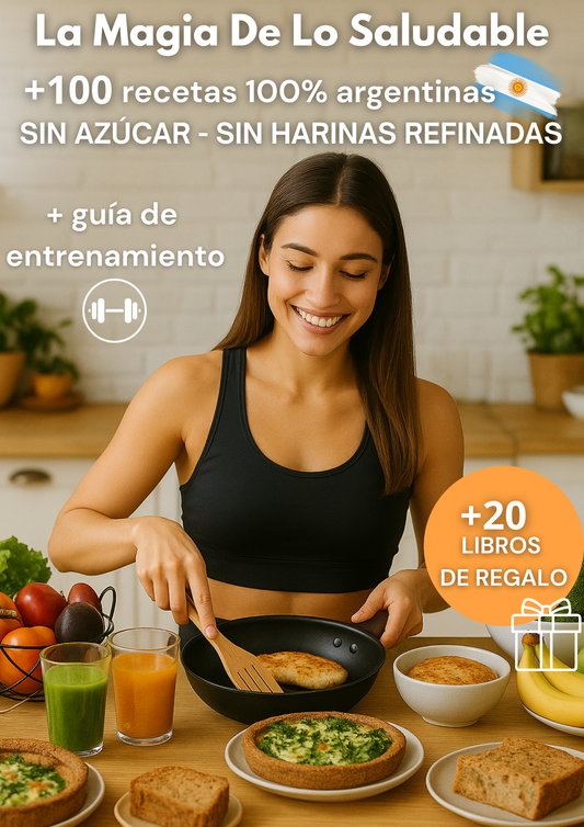 LA MAGIA DE LO SALUDABLE +100 RECETAS SALUDABLES 100% ARGENTINAS + 20 LIBROS DE REGALO